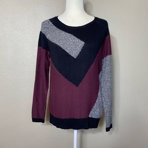 Trouvé Art Deco Houndstooth Insert Soft Sweater